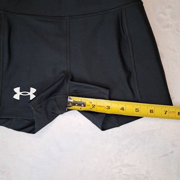 Under Armour UA Utility Girls Slider Softball Compression Shorts Black Size Med - Picture 10 of 11